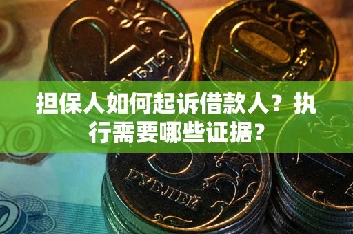 武汉担保人如何起诉借款人？执行需要哪些证据？