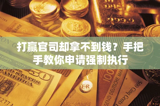 武汉打赢官司却拿不到钱？手把手教你申请强制执行