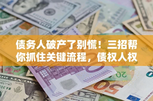 武汉债务人破产了别慌！三招帮你抓住关键流程，债权人权益不再缩水