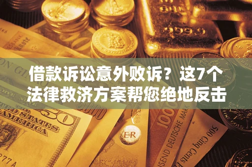 武汉借款诉讼意外败诉？这7个法律救济方案帮您绝地反击！