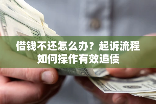 武汉借钱不还怎么办？起诉流程如何操作有效追债