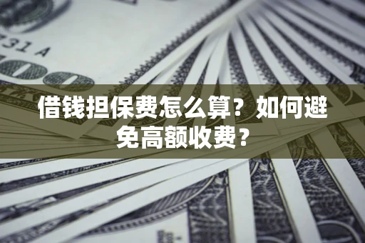 武汉借钱担保费怎么算？如何避免高额收费？