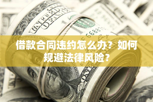 武汉借款合同违约怎么办？如何规避法律风险？